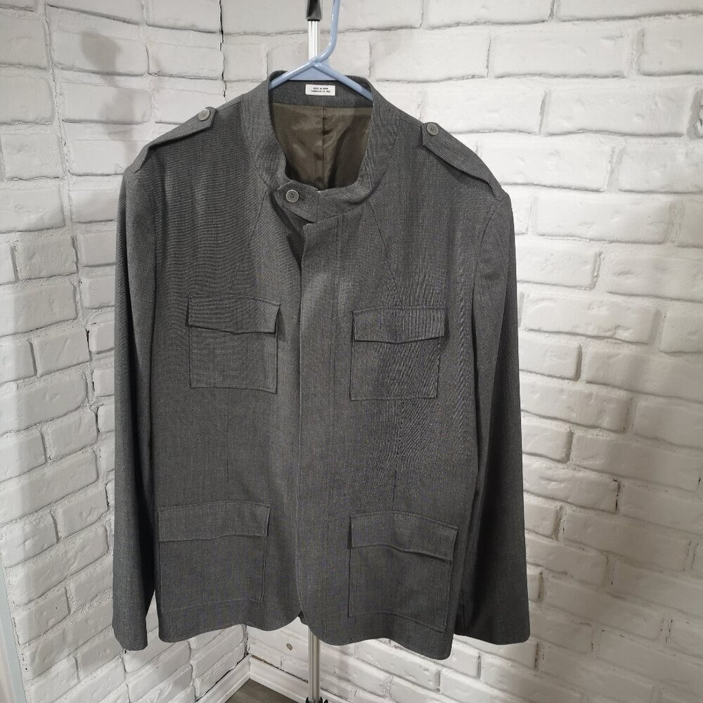 Calvin Klein Men's Size Large Reg. Tab Collar Grey Lined Made in India Blazer